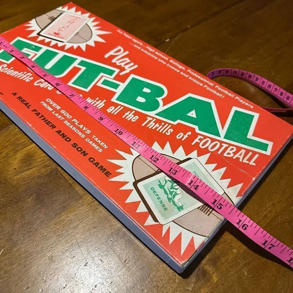 Vintage 1958 Play FUT-BAL Football Card Board Game Complete USA